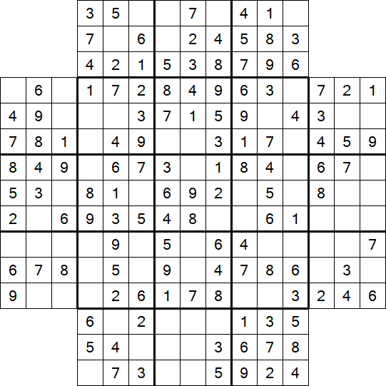 Flower Sudoku - Easy