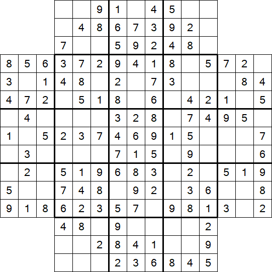 Flower Sudoku - Easy