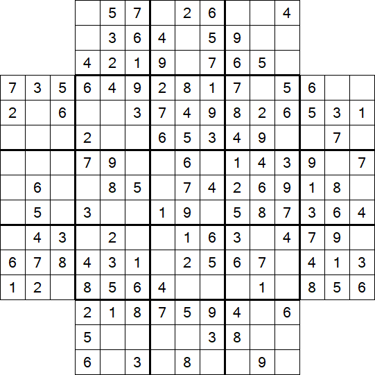 Flower Sudoku - Easy