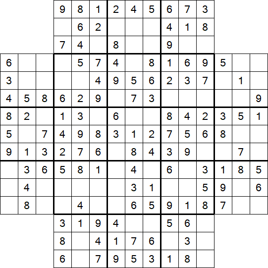 Flower Sudoku - Easy