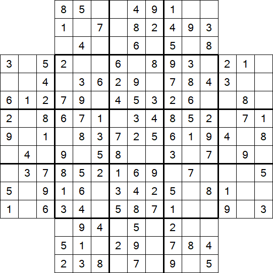 Flower Sudoku - Easy