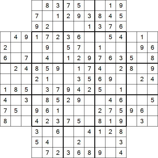 Flower Sudoku - Easy