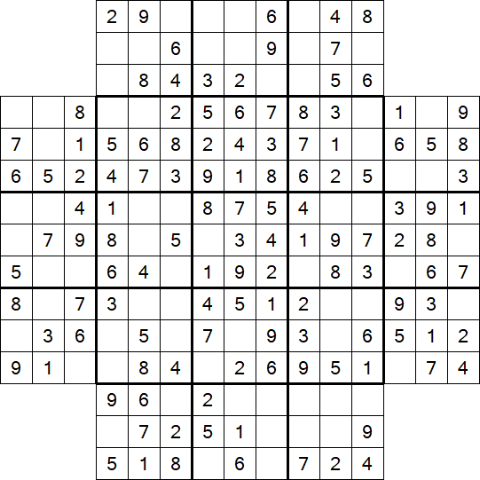 Flower Sudoku - Easy