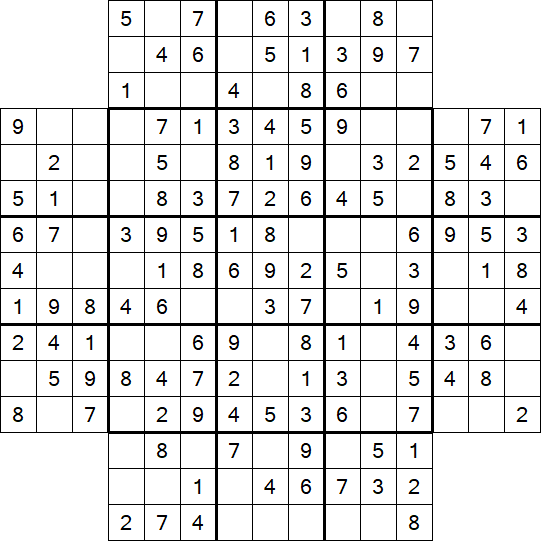 Flower Sudoku - Simple