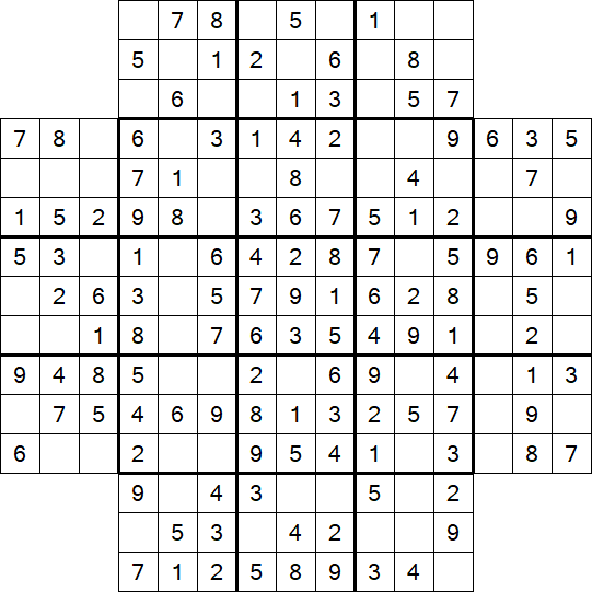 Flower Sudoku - Easy