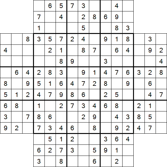 Flower Sudoku - Simple