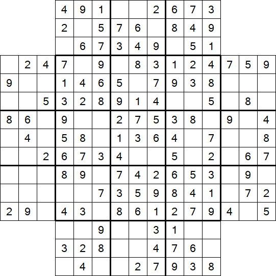 Flower Sudoku - Simple