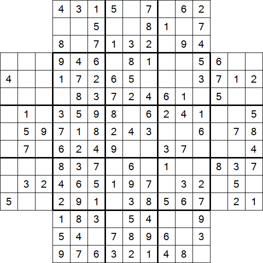 Flower Sudoku - Easy