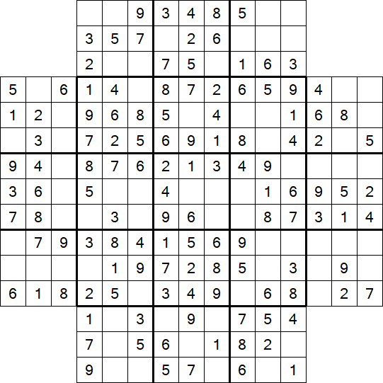 Flower Sudoku - Easy