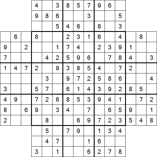 Flower Sudoku - Easy