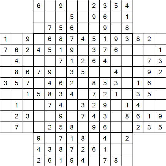 Flower Sudoku - Easy