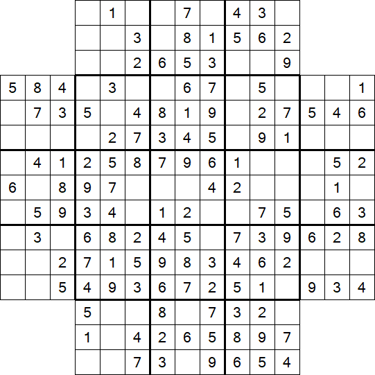 Flower Sudoku - Easy