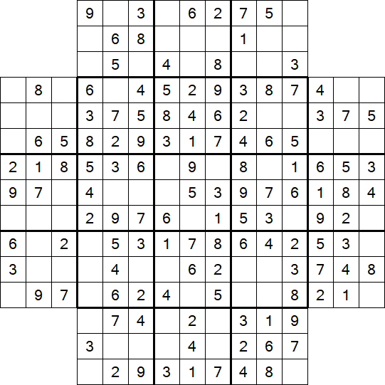 Flower Sudoku - Easy