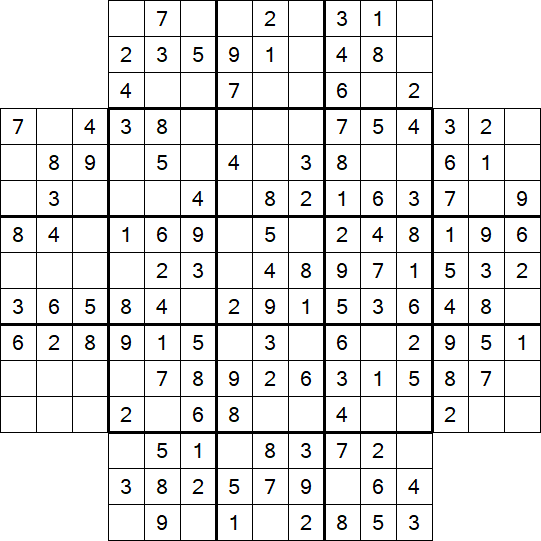 Flower Sudoku - Easy