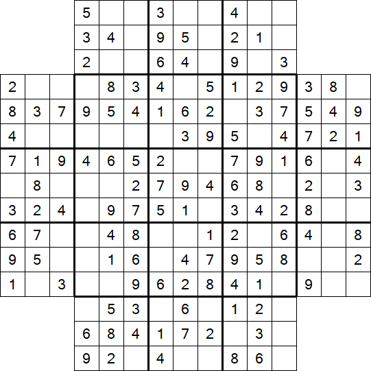 Flower Sudoku - Simple