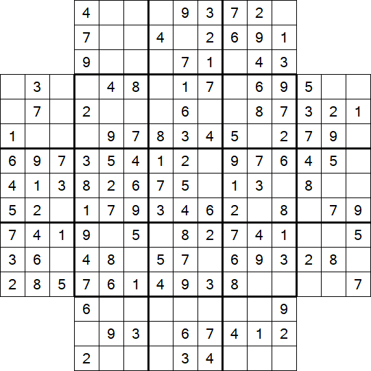 Flower Sudoku - Simple
