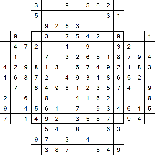 Flower Sudoku - Simple
