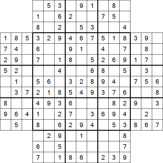 Flower Sudoku - Easy