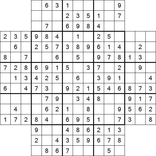 Flower Sudoku - Simple