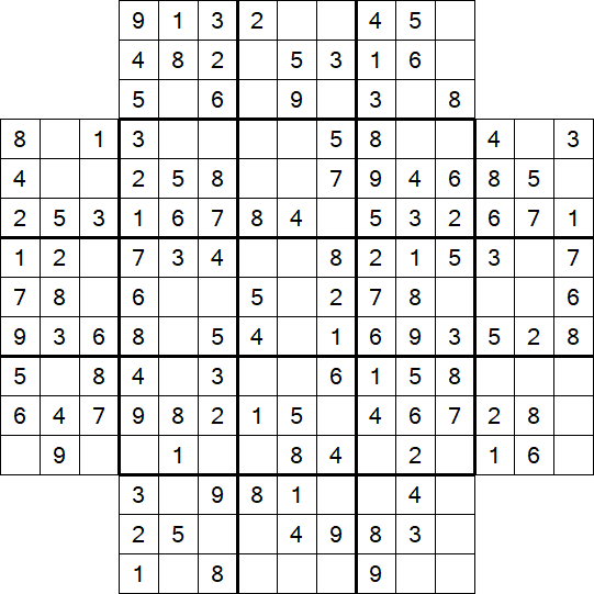 Flower Sudoku - Simple