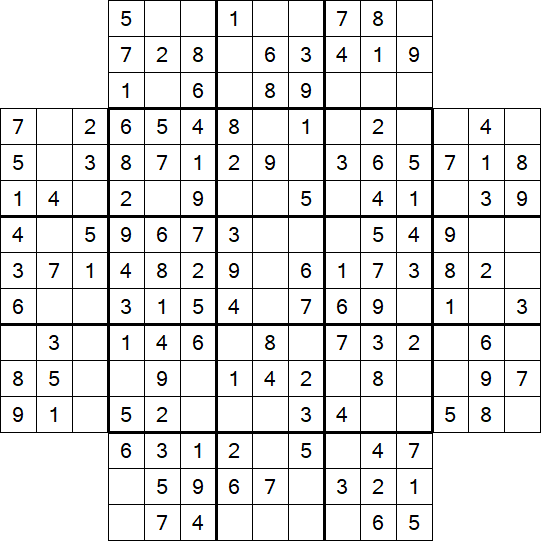 Flower Sudoku - Simple