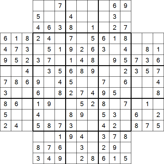 Flower Sudoku - Simple