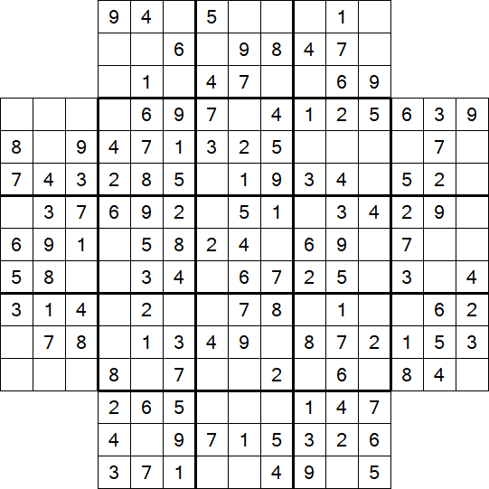 Flower Sudoku - Simple