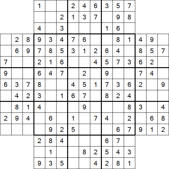 Flower Sudoku - Simple