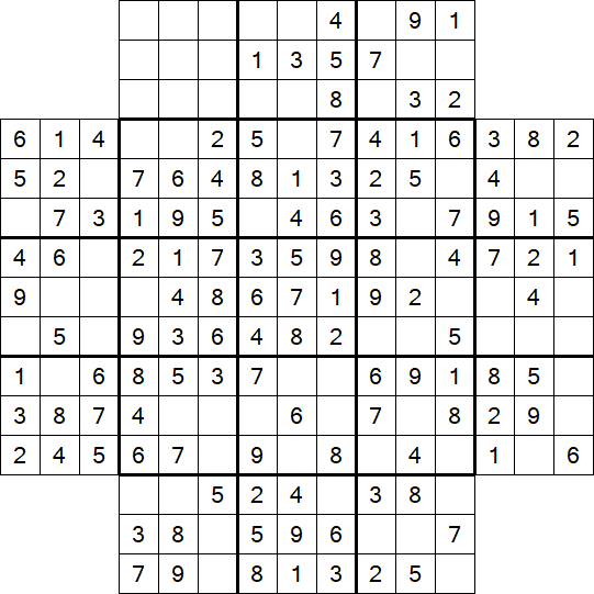 Flower Sudoku - Simple