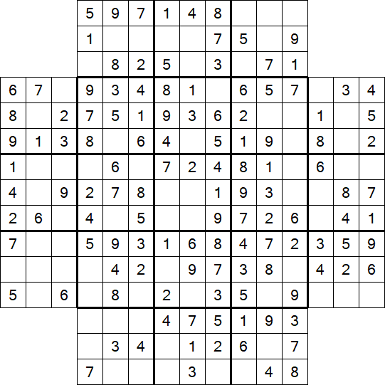 Flower Sudoku - Simple