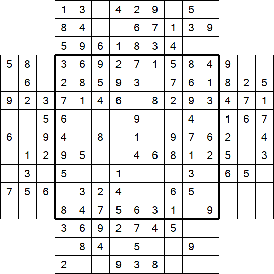 Flower Sudoku - Simple
