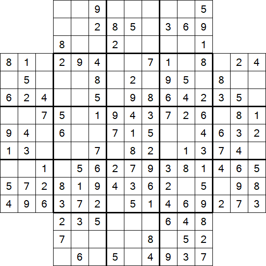 Flower Sudoku - Simple