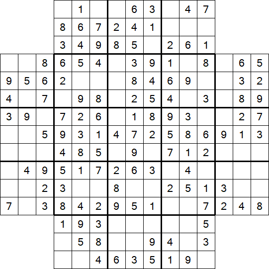 Flower Sudoku - Simple