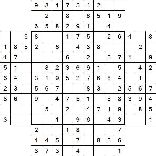 Flower Sudoku - Simple