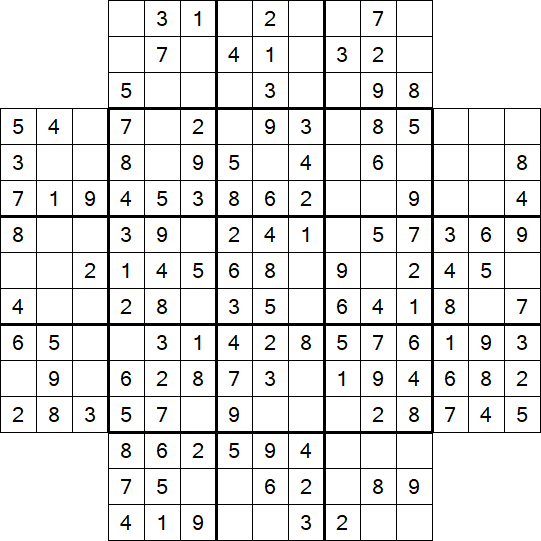 Flower Sudoku - Einfach