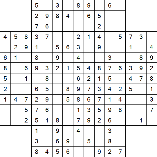 Flower Sudoku - Simple