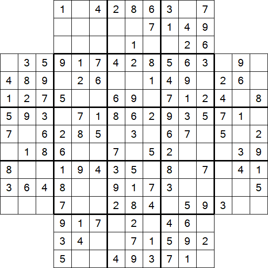 Flower Sudoku - Easy