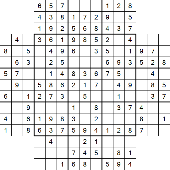 Flower Sudoku - Easy