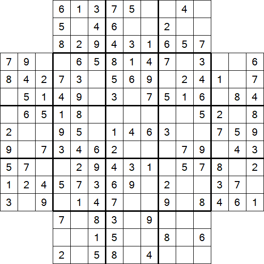 Flower Sudoku - Easy