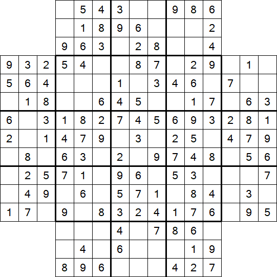 Flower Sudoku - Easy