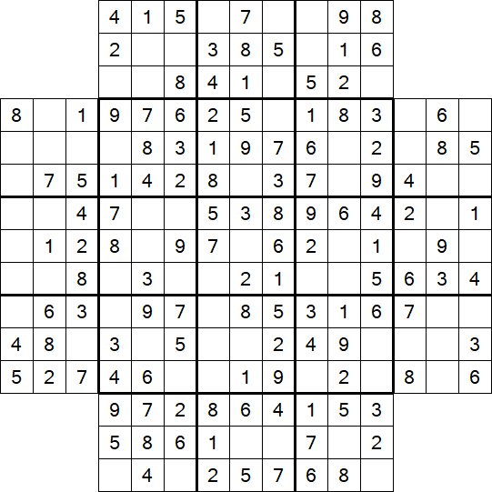 Flower Sudoku - Easy