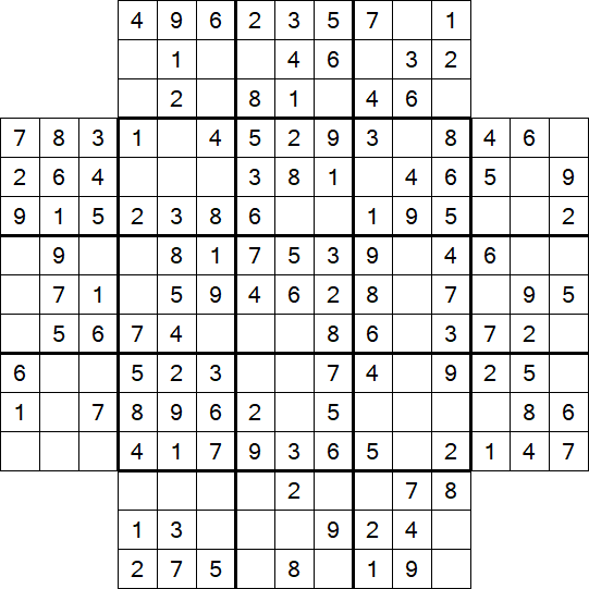 Flower Sudoku - Easy