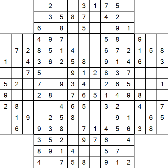Flower Sudoku - Easy