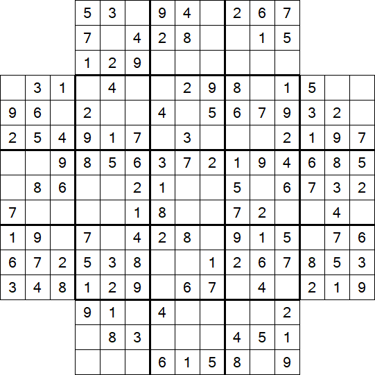 Flower Sudoku - Easy