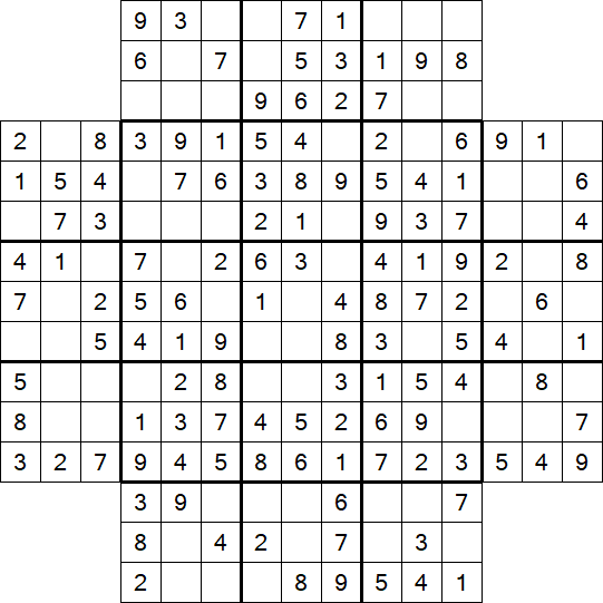 Flower Sudoku - Easy