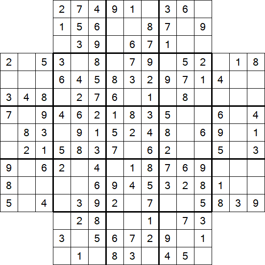 Flower Sudoku - Easy