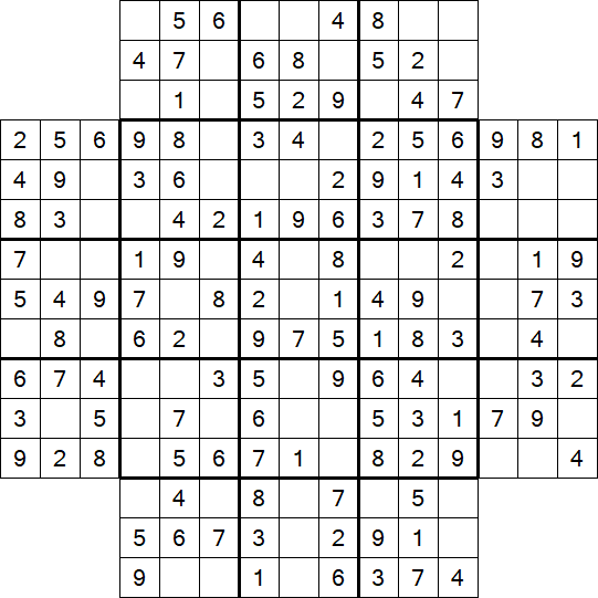 Flower Sudoku - Easy