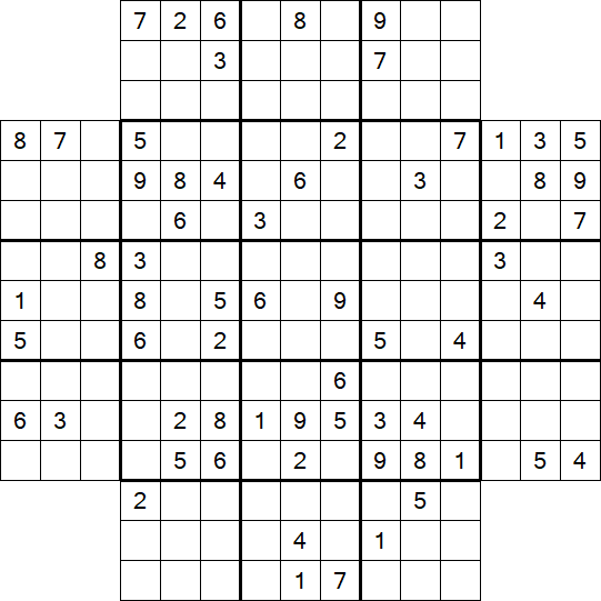 Flower Sudoku - Schwierig