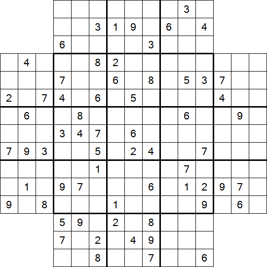 Flower Sudoku - Difficile