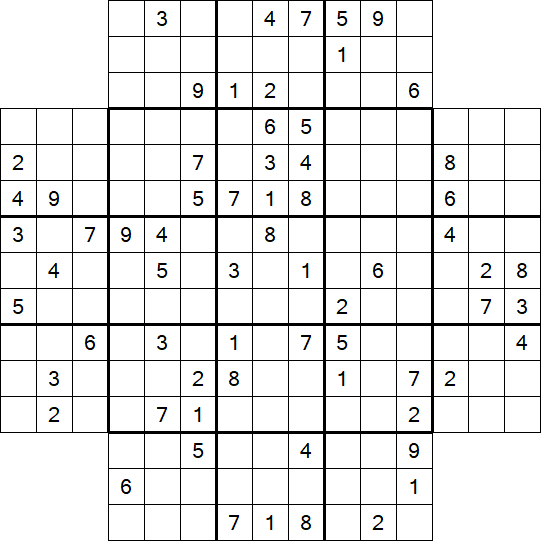 Flower Sudoku - Difficile